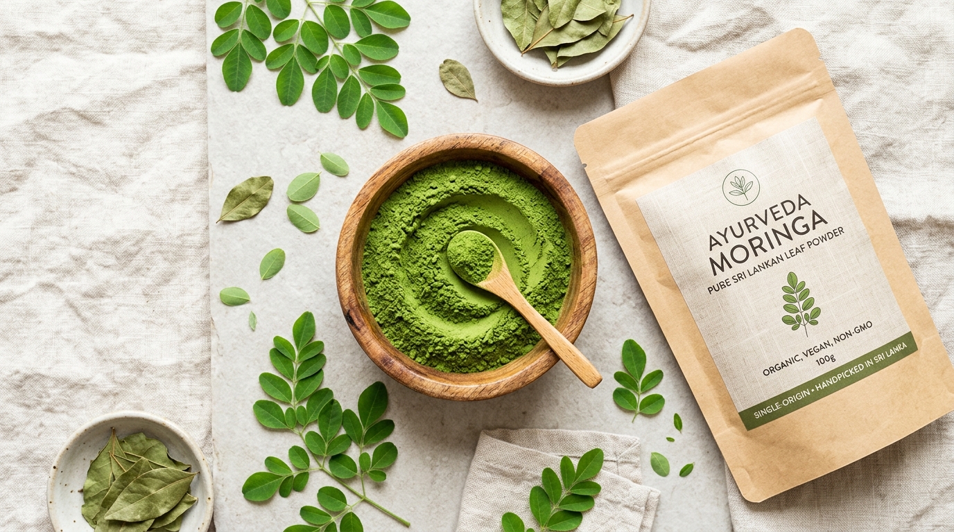 මුරුංගා කොළ කුඩු (Moringa Leaf Powder) වල විස්මිත ඖෂධීය ගුණ හා පෝෂණය