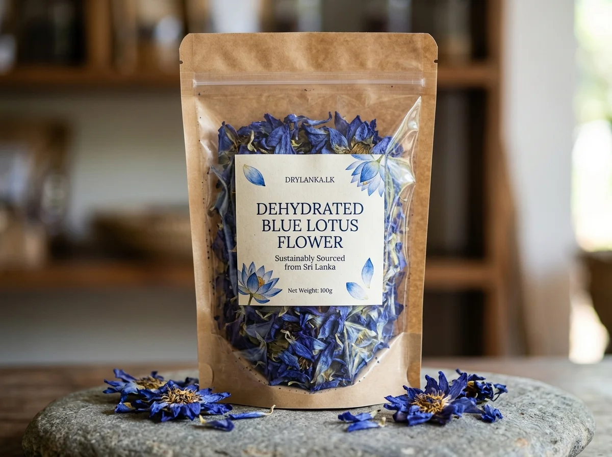 Dehydrate Blue lotus flower